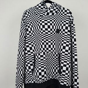 🏁 G/FORE Distorted Check Hoodie XL - 26” P2P Oversized Boxy French Terry